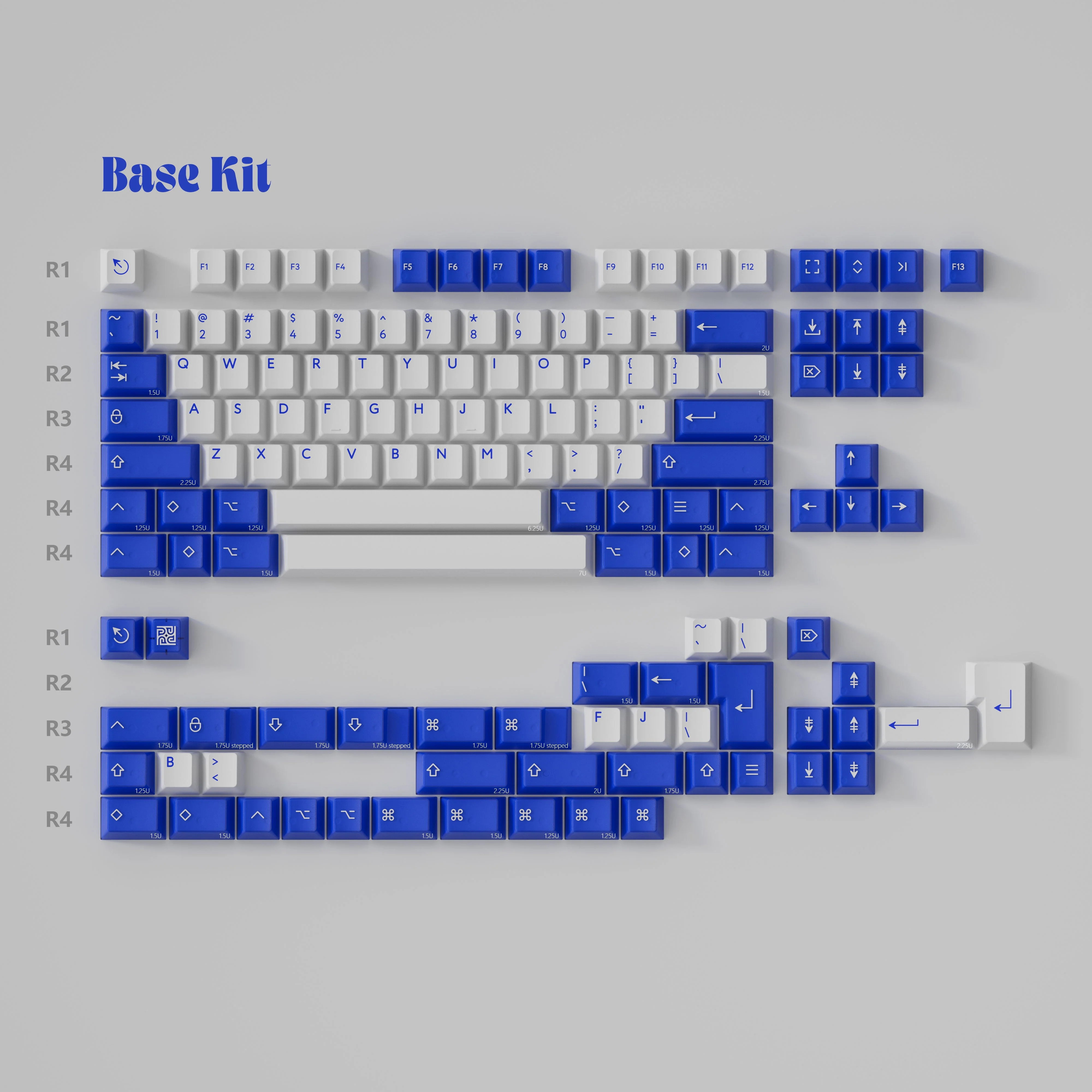 Ready to use Holy60 Keyboard with PBTfans Klein Blue R3