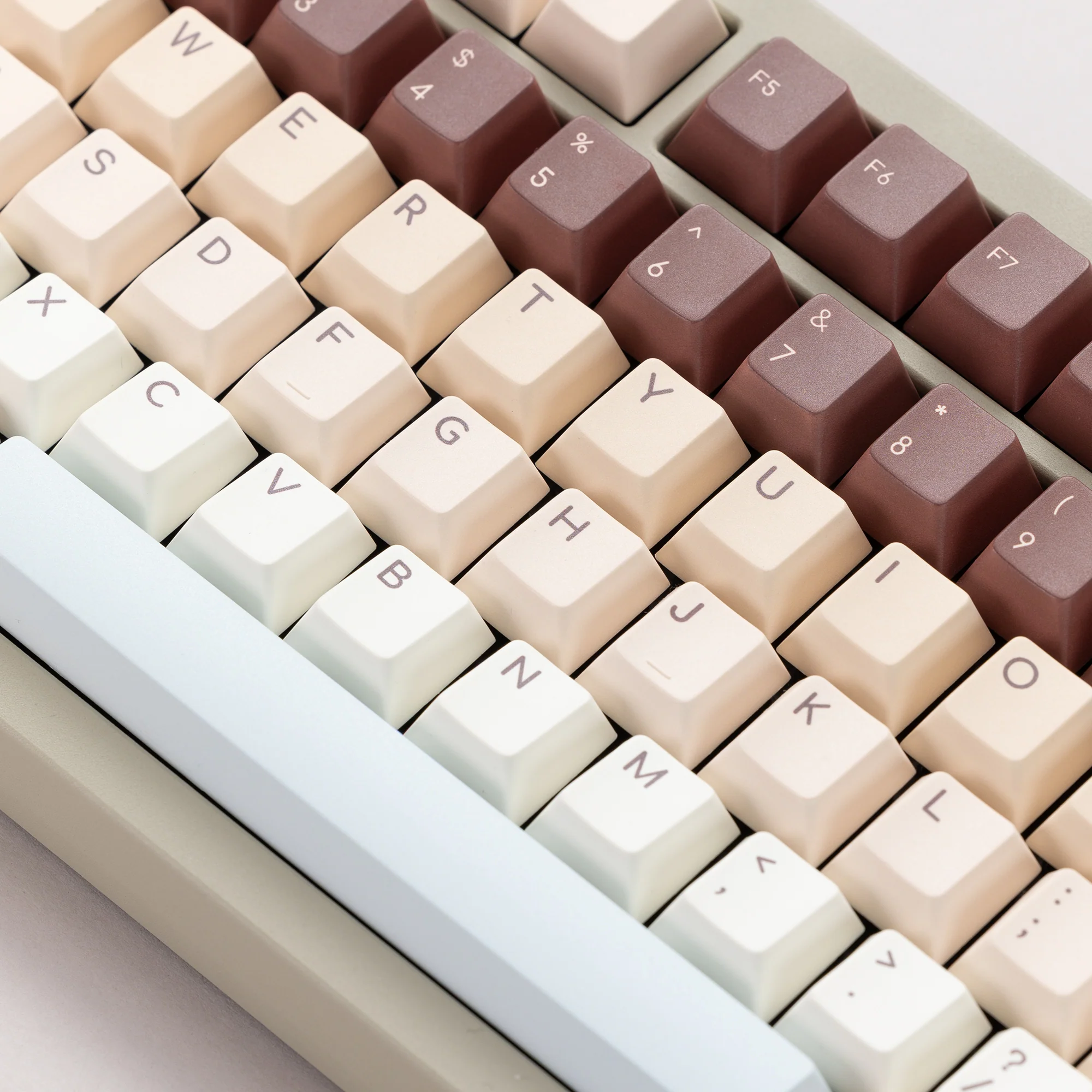 Otter Coffee Cherry profile Keycaps